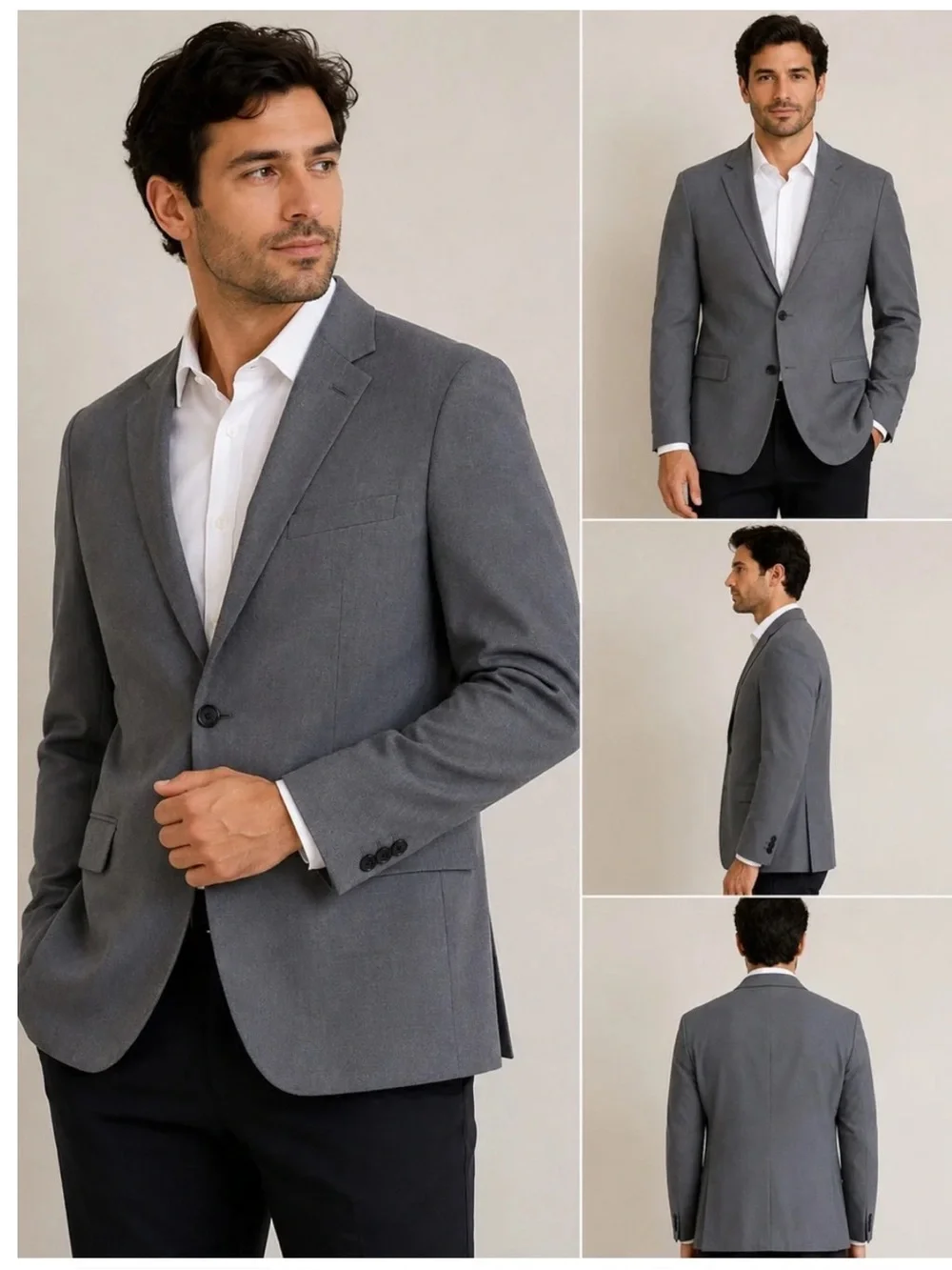 Merona Men's Grey Classic Two-Button Blazer